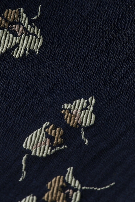 LOWRY - MID-RISE SLIM JACQUARD FLORAL TROUSERS TULIPS 8