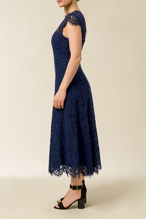 LACE DRESS MIDI NAVY BLUE 4