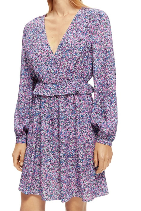 WRAPPED SHORT DRESS ROSARIA PURPLE 7