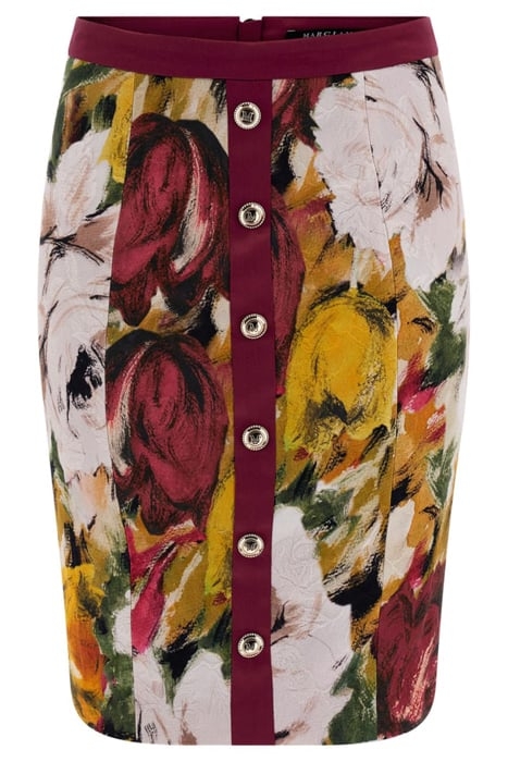 MARCIANO BY GUESS AUTUMN GARDEN BROCAD MINI SKIRT PRINT 4