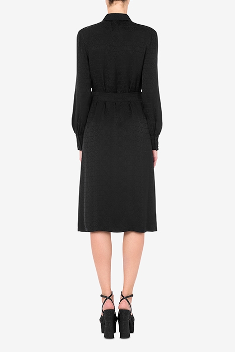 SHIRT DRESS IN ALLOVER LOGO TWILL BLACK 2