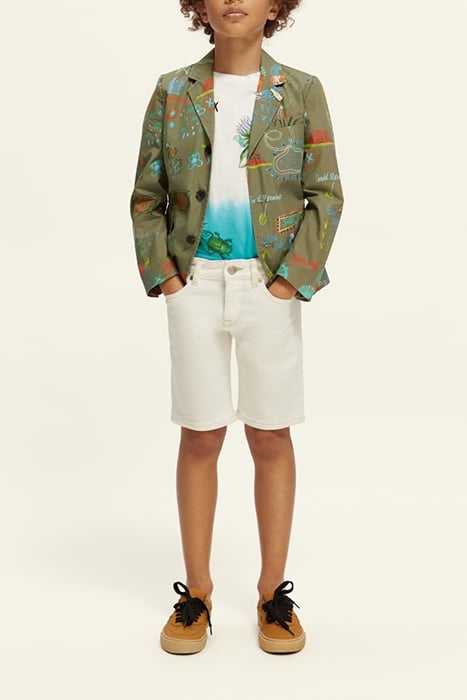 STRUMMER SLIM FIT SHORT — GARMENT DYED COLOURS OFF WHITE 4