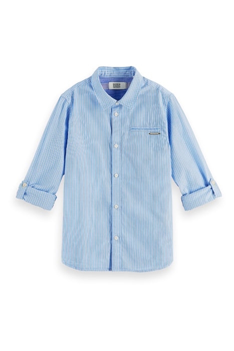 CLASSIC STRIPED LONG-SLEEVED SHIRT IN ORG. COTTON BLUE STRIP 2