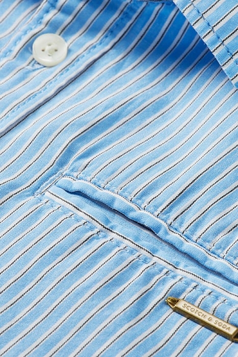 CLASSIC STRIPED LONG-SLEEVED SHIRT IN ORG. COTTON BLUE STRIP 4