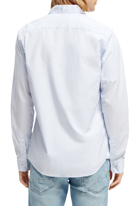 ESSENTIAL - SOLID ORGANIC CO/EA SLIM FIT SHIRT BLUE 2