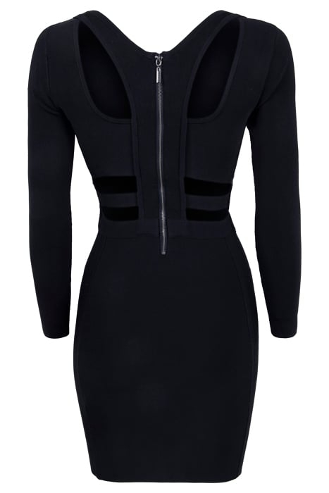 MARCIANO BY GUESS ARIA SWEATER DRESS JET BLACK 4