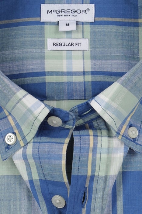 BIG CHECK SHIRT DARK AQUA 4