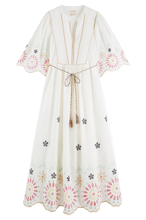 BRODERIE MAXI DRESS VANILLA WHITE 1