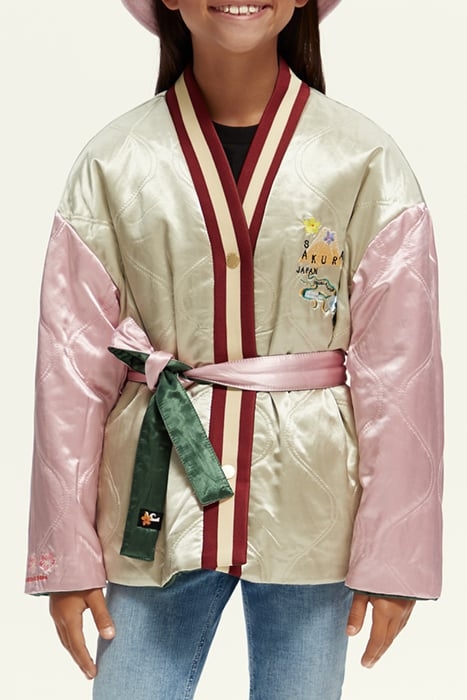 REVERSIBLE SOUVENIR KIMONO BOMBER MILITARY 5