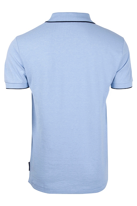TIPPED PIQUE POLO SKY MEL / MARINE 2