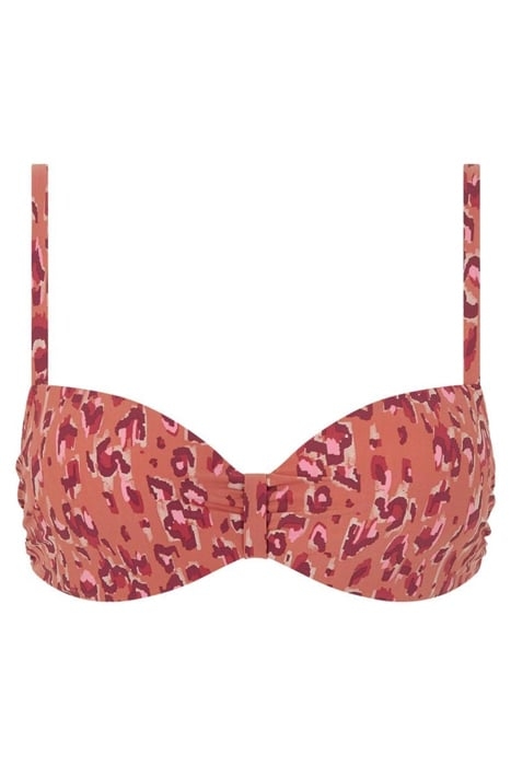 SW BRA TSHIRT HALF CUP MEMORY ORANGE LEOPARD 3