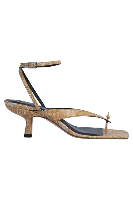 MINDY BLONDE SNAKE PRINT LEATHER 1