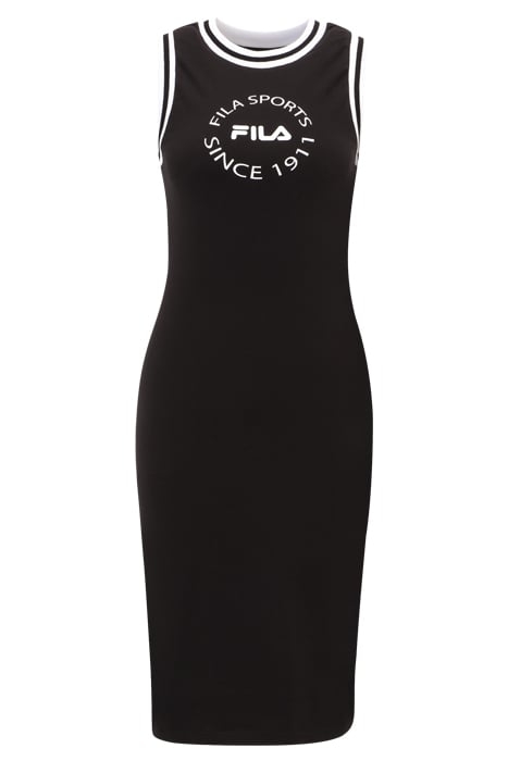 LUBLIN GRAPHIC DRESS BLACK 4