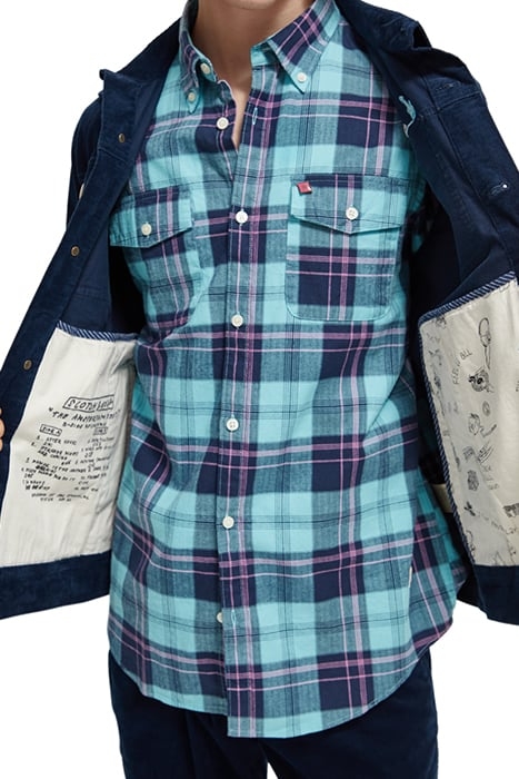 FINE CORDUROY TRUCKER JACKET STEEL 7