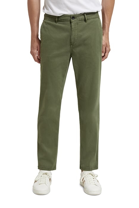 DRIFT GARMENT-DYED STRETCH TWILL CHINO ARMY 1