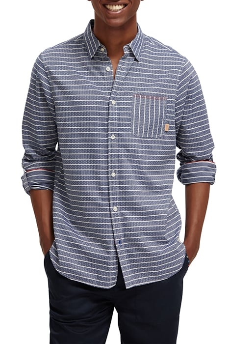 YARN DYED STRIPE SHIRT NIGHT STRIPE 1