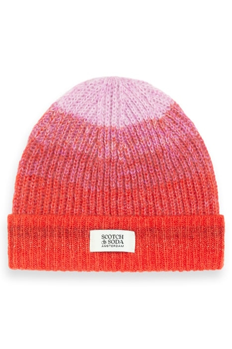 KNITTED GRADIENT BEANIE WINTER SUNSET 4