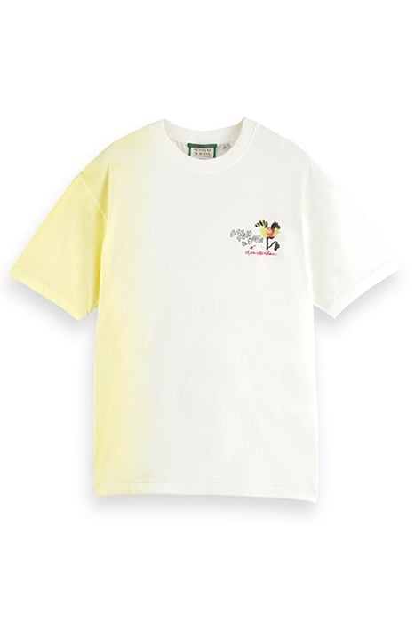 RELAXED FIT T-SHIRT WITH SPRAY EFFECT IN ORGANIC COTTON OFF 4