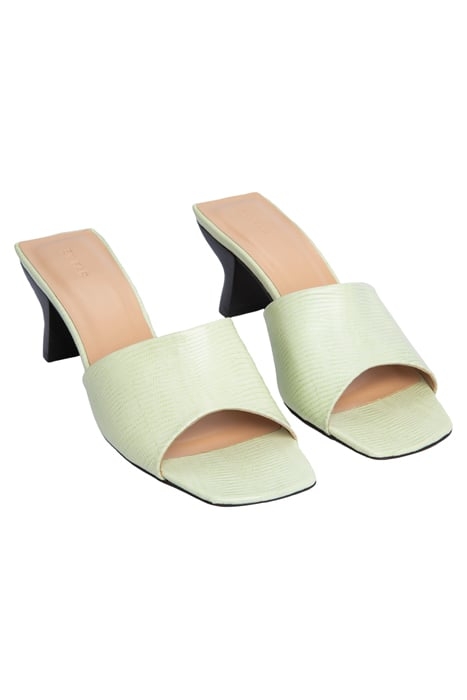 LILY SAGE GREEN LIZARD EMBOSSED LEATHER 2