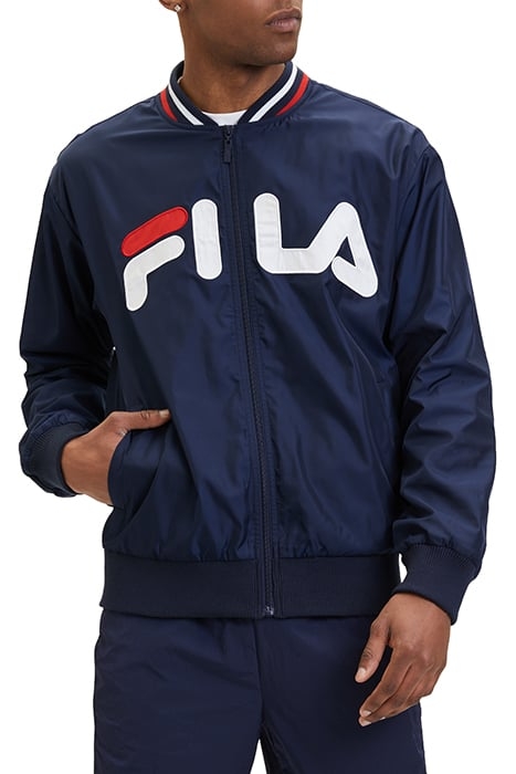 LOGRONO LOGO BOMBER JACKET BLACK IRIS 1