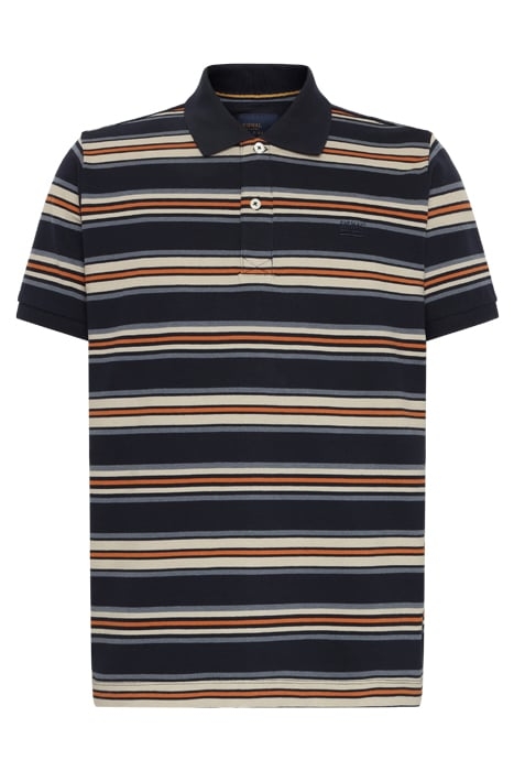 FITZSI MULTI STRIPE POLO DEEP MARINE 1