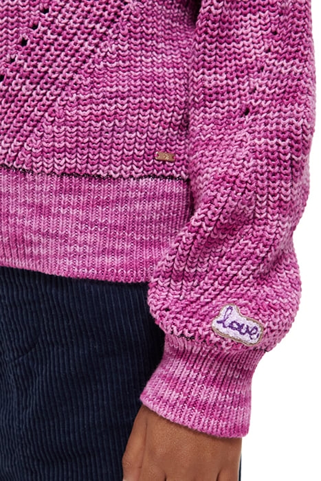 STRUCTURED PULLOVER VINYL VIOLET MELANGE 6