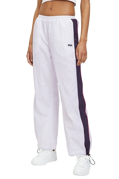 LAGES OVERSIZED TRACK PANTS BRIGHT WHITE-BLACK 1