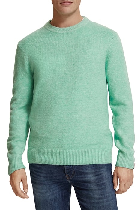 REGULAR FIT SOFTY-KNIT MELANGE PULL ABSINTHE 1