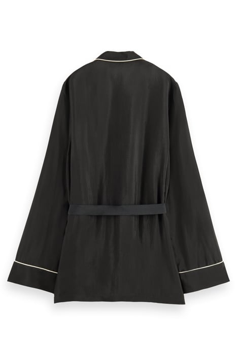 EMBROIDERED OCCASION PYJAMA BLAZER EVENING BLACK 6