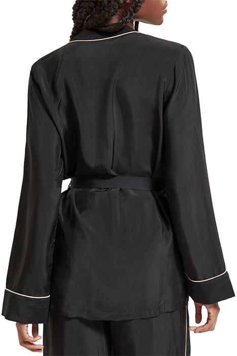 EMBROIDERED OCCASION PYJAMA BLAZER EVENING BLACK 2