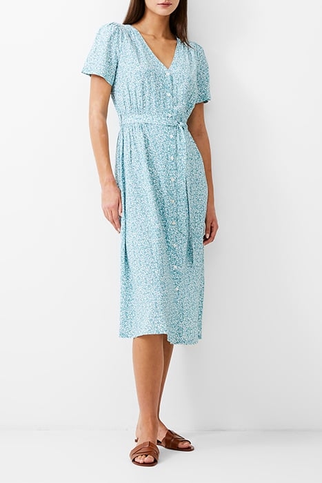 BREYA BUTTON MIDI DRESS STILL WATER 1