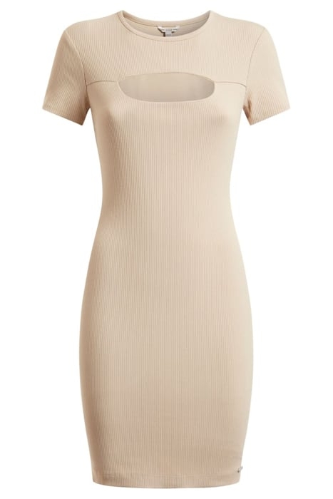 GUESS ECO ES SS LANA DRESS CEMENTO 4