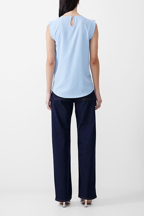 S/S CREPE LIGHT TANK TOP PLACID BLUE 3