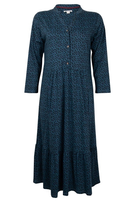 NAYA JERSEY DRESS TEAL MULTI 1