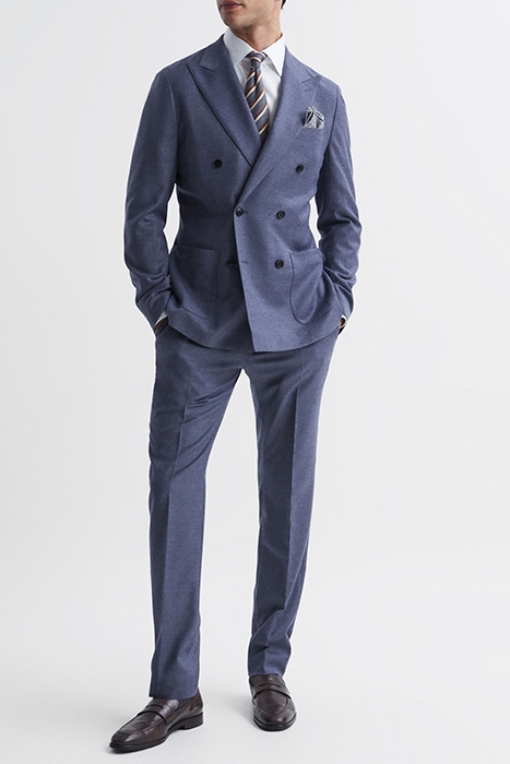 MARQUEE-MOLESKIN SUIT PANTS BLUE 3