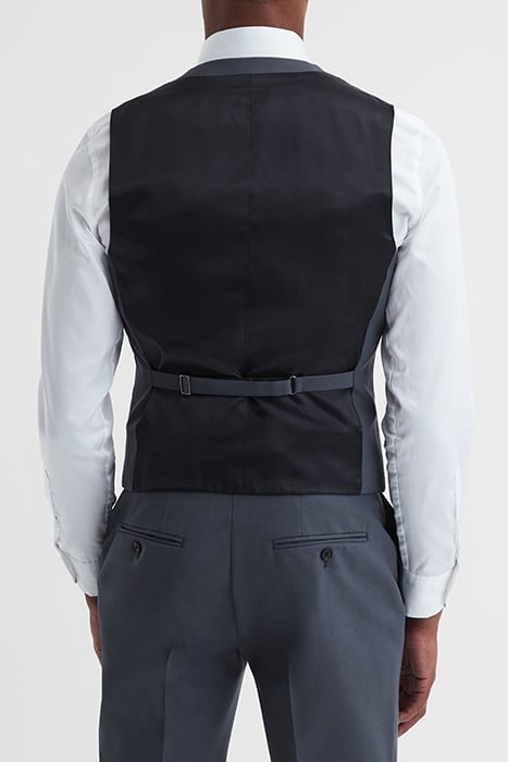 FINE-WOOL WAISTCOAT BLUE 2