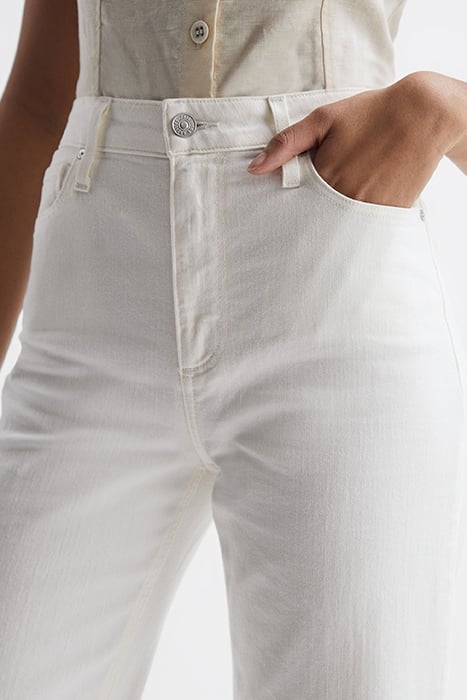 ANESSA-CROPPED WIDE-LEG & FLARED PANTS ECRU 6