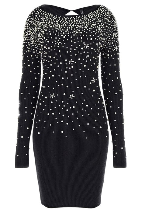 KIM PEARLS LS DRESS SWTR DOWNEY HEATHER 4