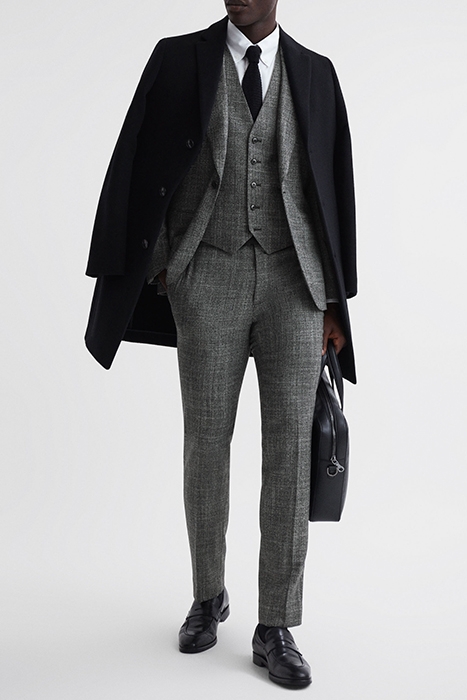 CROUPIER-BIRDS WAISTCOAT CHARCOAL 4