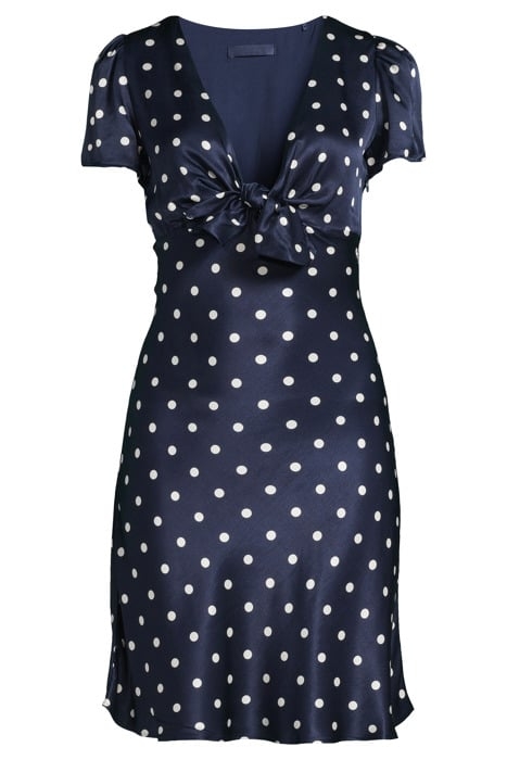 SS LINDA BOWED SATIN OPTICAL SQUARE BLUE 3