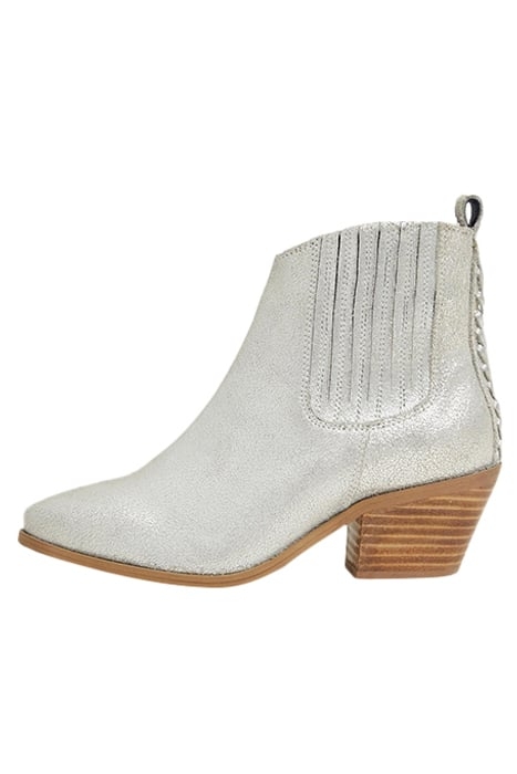 CHERRY LEATHER ANKLE BOOT MIXED METALLIC 3