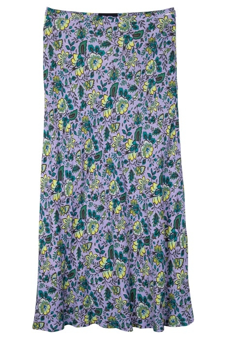 LILAC XL FLOWER PRINT LONG SKIRT 4
