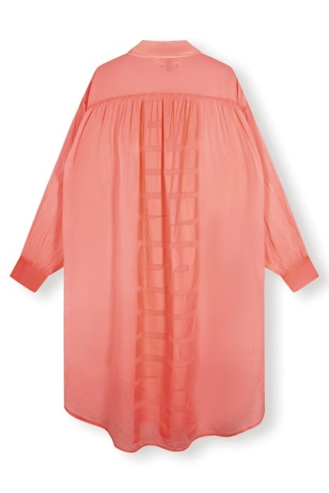 SHIRT DRESS PARIS VOILE FLUOR CORAL 2