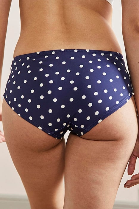 BIKINI SHORTS NAVY/IVORY SPOT 2