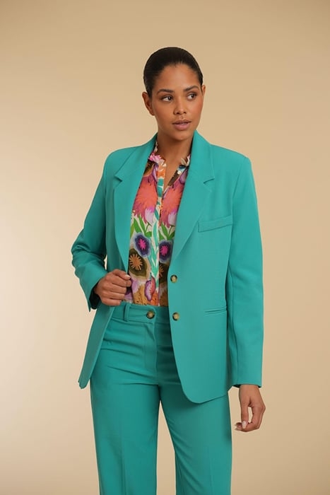 BLAZER SOLID TEAL 1