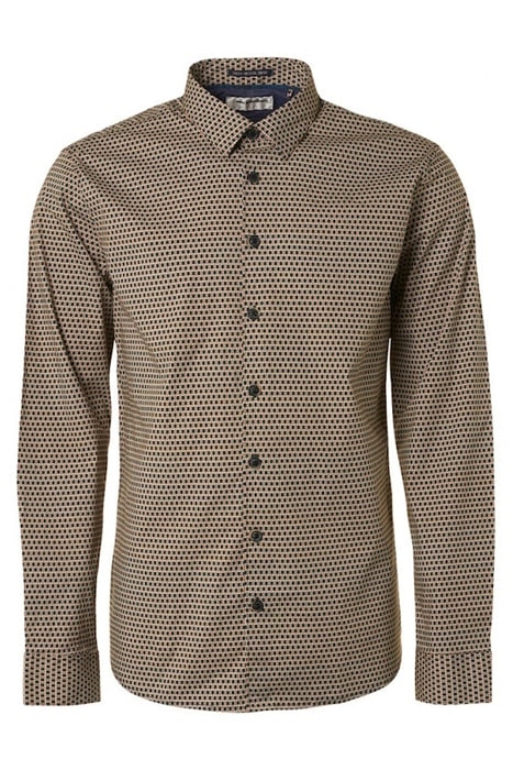 SHIRT STRETCH ALLOVER PRINTED CARAMEL 4