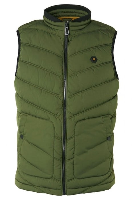 BODYWARMER PADDED DARK GREEN 4