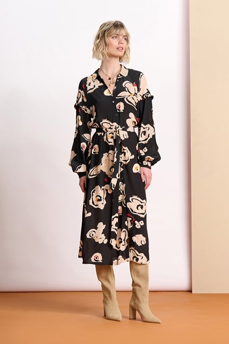 DRESS - FLOWER GLORY BLACK 1