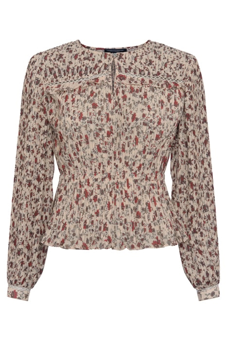 ALISON RECYCLD GGT PLEATD TOP CLASSIC CREAM MULTI 4