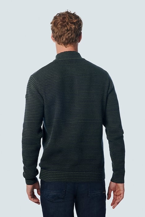 PULLOVER HALF ZIPPER + BUTTON MULTI COLOURED JACQUARD NIGHT 2